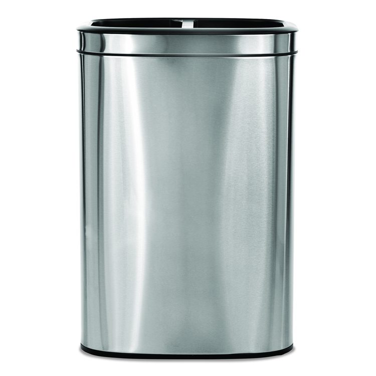 10.5 Gallon Stainless Steel Open Top Dual Compartment Trash Can