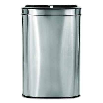 10.5 Gallon Stainless Steel Open Top Dual Compartment Trash Can