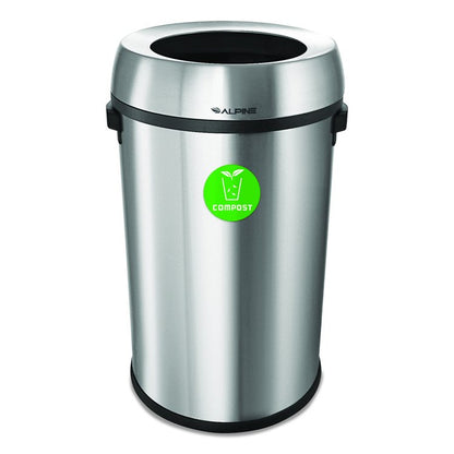 17 Gallon Stainless Steel Open Top Compost Station