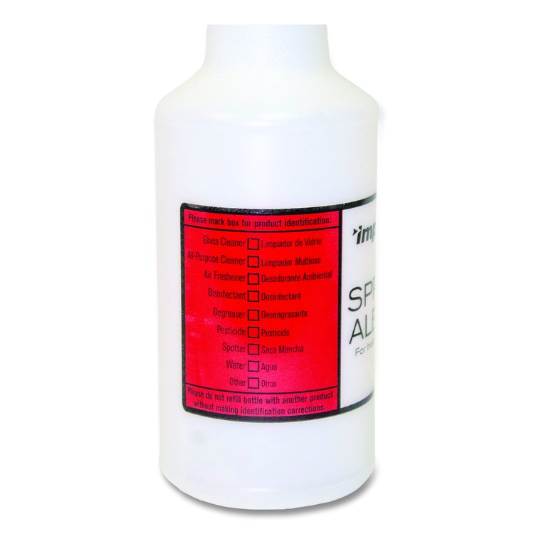 Spray Alert System, 32 oz, Natural with White/White Sprayer, 24/Carton
