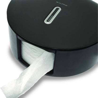 Plastic Single Roll Jumbo Toilet Paper Dispenser, 5.3 x 11.5 x 11.7, Gray