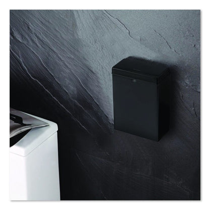 Stainless Steel Wall-Mounted Sanitary Napkin Receptacle, Black