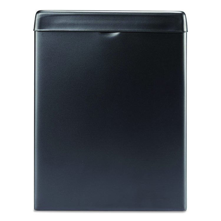 Stainless Steel Wall-Mounted Sanitary Napkin Receptacle, Black