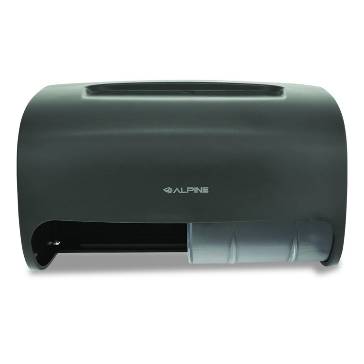 Side-by-Side Double Roll Toilet Tissue Dispenser, 6.3 x 6.3 x 10.3, Gray