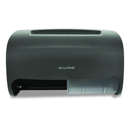 Side-by-Side Double Roll Toilet Tissue Dispenser, 6.3 x 6.3 x 10.3, Gray