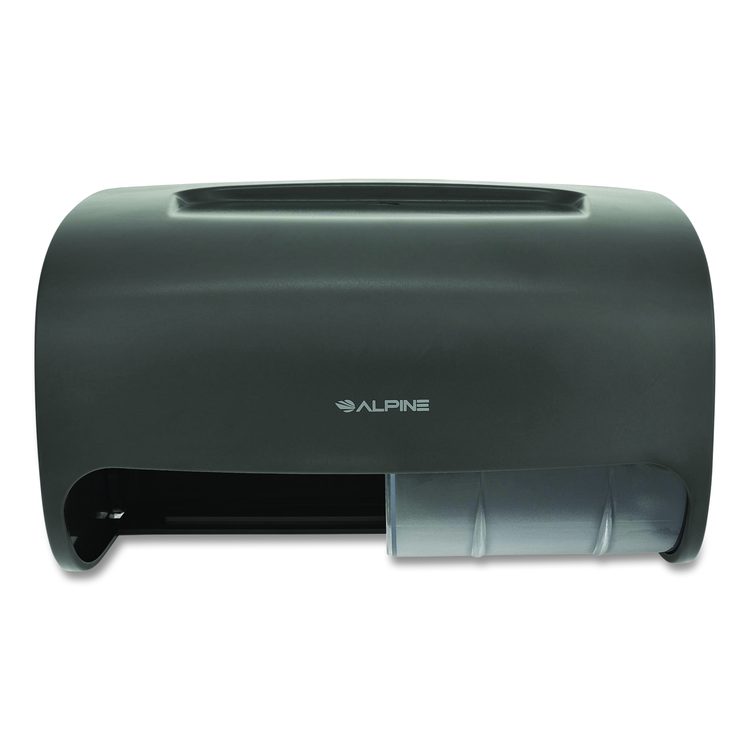 Side-by-Side Double Roll Toilet Tissue Dispenser, 6.3 x 6.3 x 10.3, Gray