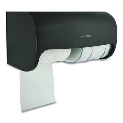 Side-by-Side Double Roll Toilet Tissue Dispenser, 6.3 x 6.3 x 10.3, Gray