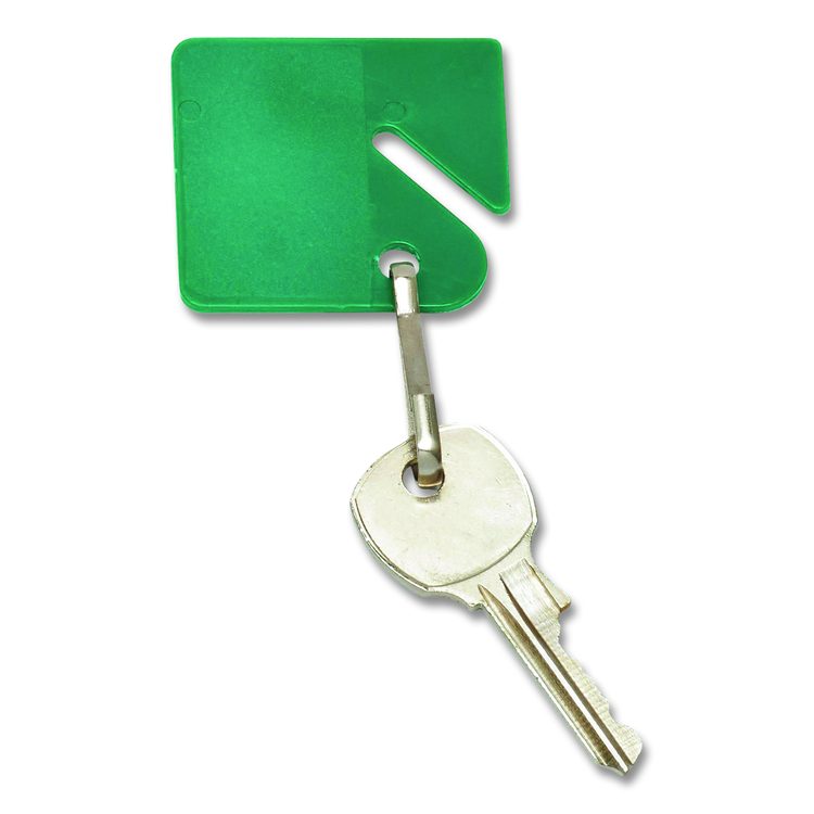 Plastic Identification Key Tags, Plastic, Assorted Colors, 20/Pack