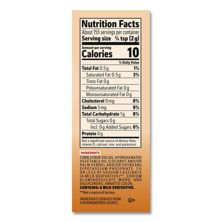 Non-Dairy Powdered Creamer, Original, 11 oz Canister, 12/Carton