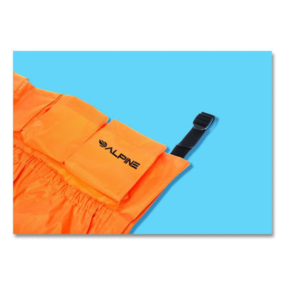 12-Pocket Trash Can Caddy Bag, 12 Compartments, 29 x 19.5, Orange