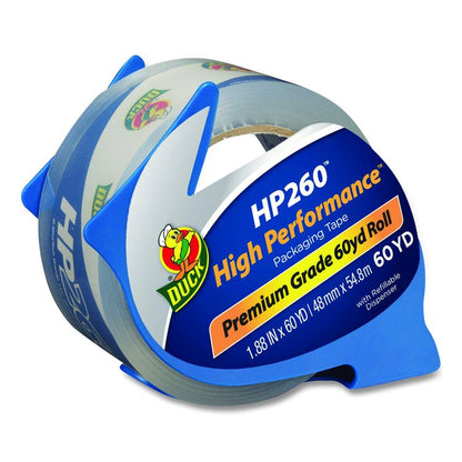 HP260 Packaging Tape with Dispenser, 3" Core, 1.88" x 60 yds, Clear