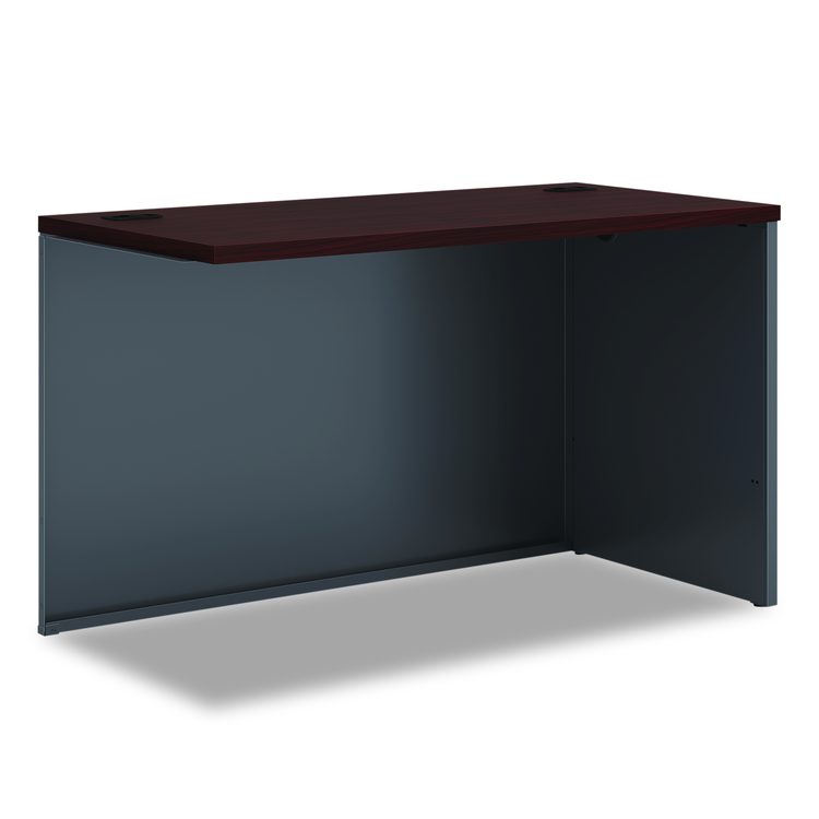 38000 Series Return Shell, Right, 48w x 24d x 29.5h, Mahogany/Charcoal
