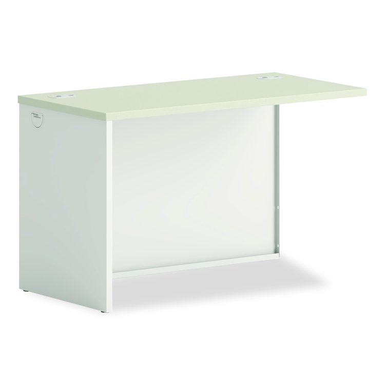 38000 Series Return Shell, Left, 48w x 24d x 29.5h, Silver Mesh/Light Gray