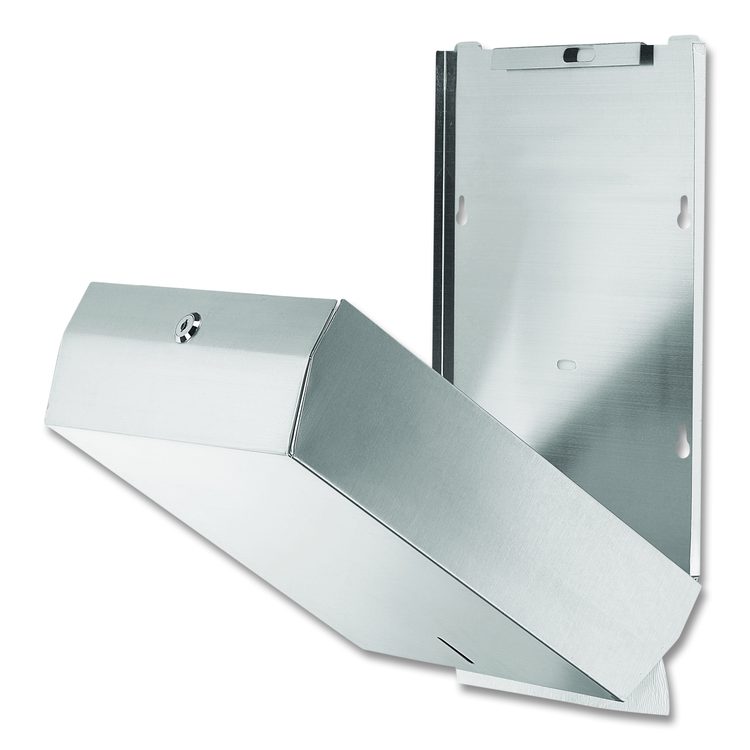 Vertical C-Fold/Multi-Fold Paper Towel Dispenser, 14.5 x 4 x 11.2, Brushed Stainless Steel