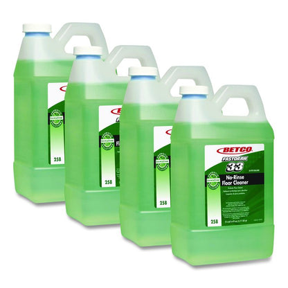 BioActive Solutions No-Rinse FastDraw Floor Cleaner, Rain Fresh Scent, 2 L Bottle, 4/Carton