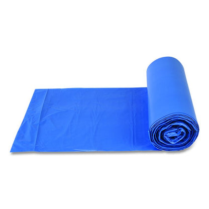 High-Density Commercial Can Liners, 60 gal, 18 mic, 40" x 48", Blue, 200/Carton