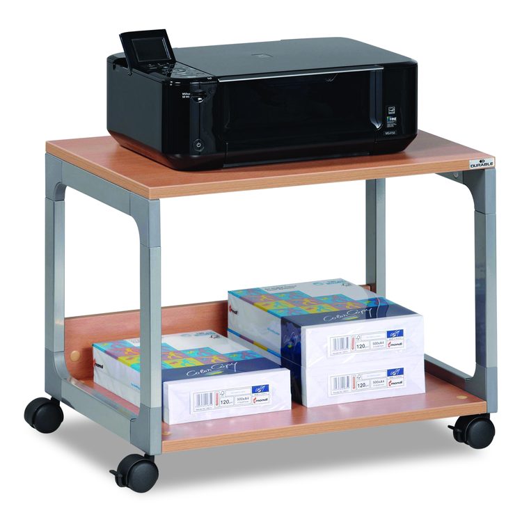System 48 Multi-Function Trolley, Metal, 2 Shelves, 23.6 x 18.7 x 17, Beech