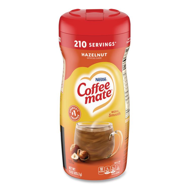 Hazelnut Creamer Powder, 15 oz Canister