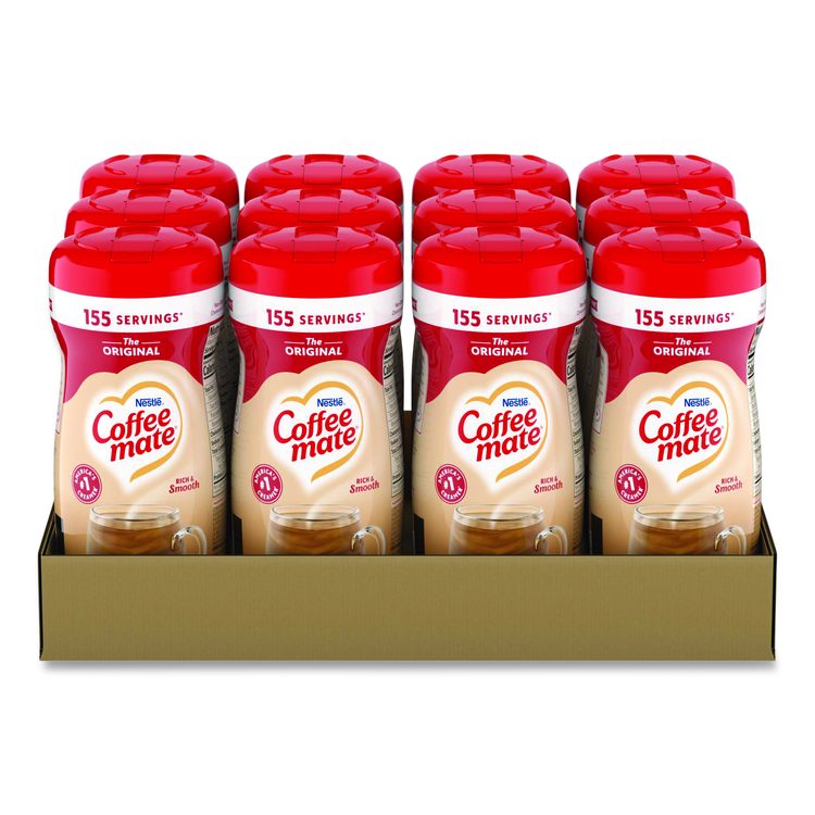 Non-Dairy Powdered Creamer, Original, 11 oz Canister, 12/Carton