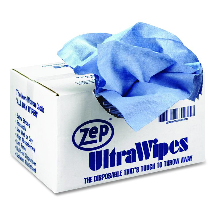 Ultra Wipes, 1-Ply, 14 x 12, Blue, 450/Carton