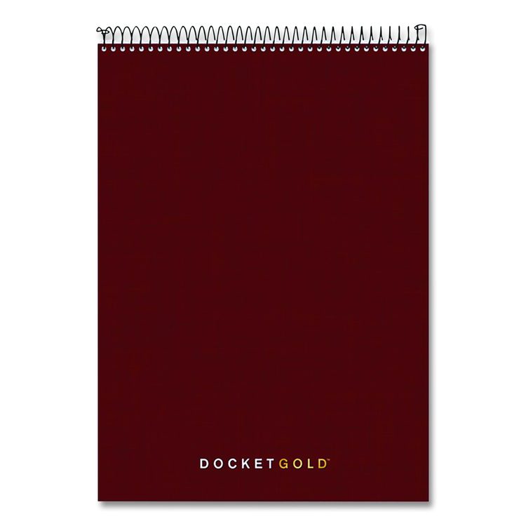 Docket Gold Planner Pad, Black Cover, Project-Management Format and Medium/College Rule, (70) White 8.5 x 11 Sheets