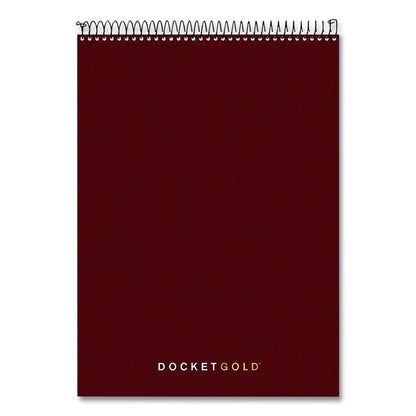 Docket Gold Planner Pad, Black Cover, Project-Management Format and Medium/College Rule, (70) White 8.5 x 11 Sheets
