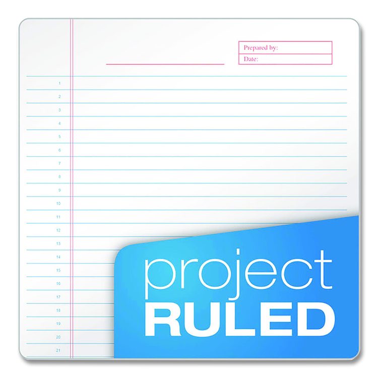 Docket Gold Planner Pad, Black Cover, Project-Management Format and Medium/College Rule, (70) White 8.5 x 11 Sheets