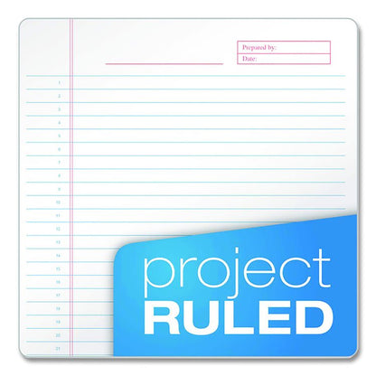 Docket Gold Planner Pad, Black Cover, Project-Management Format and Medium/College Rule, (70) White 8.5 x 11 Sheets