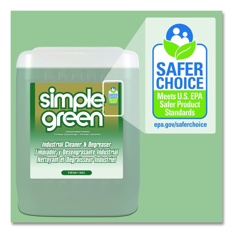 Industrial Cleaner and Degreaser, Concentrated, 5 gal, Pail