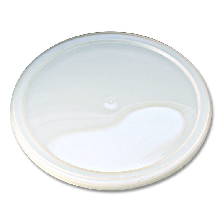 Pro Kal Polyethylene Flush Fill Round Deli Lids, 4.6" Diameter, Clear, Plastic, 500/Carton