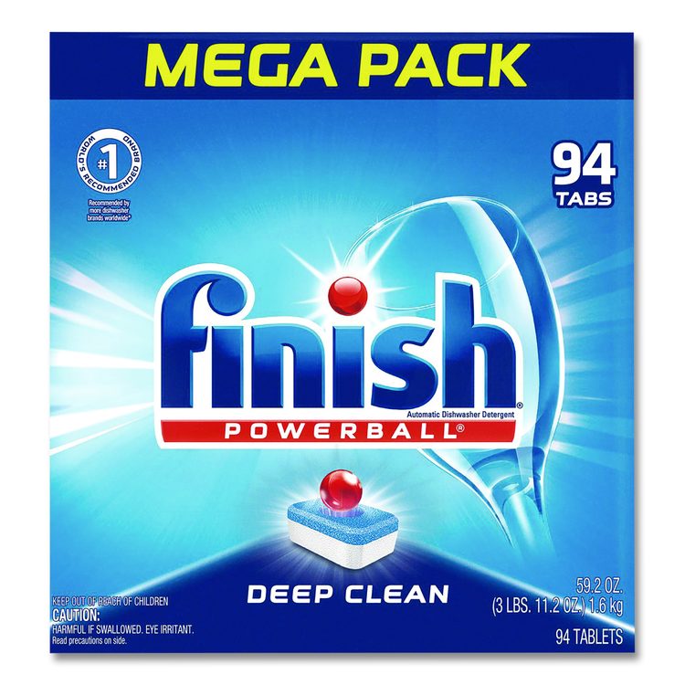Powerball Dishwasher Tabs, Fresh Scent, 94/Box, 4 Boxes/Carton