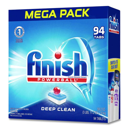 Powerball Dishwasher Tabs, Fresh Scent, 94/Box, 4 Boxes/Carton