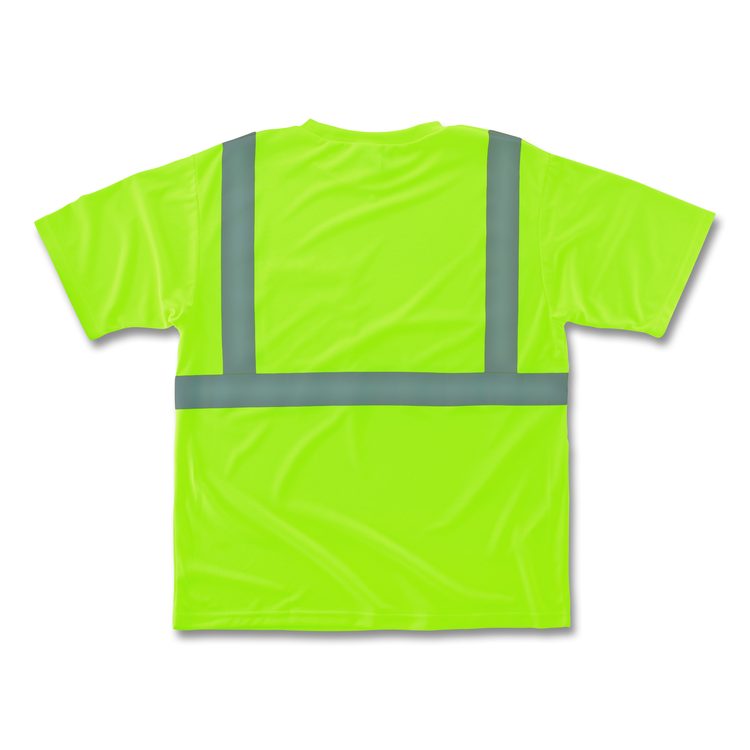 GloWear 8289-ECO Class 2 Recycled Hi-Vis T-Shirt, 3X-Large, Lime