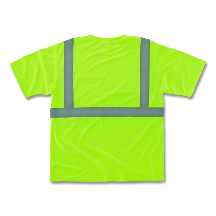 GloWear 8289-ECO Class 2 Recycled Hi-Vis T-Shirt, 4X-Large, Lime