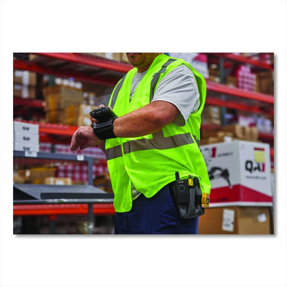 GloWear 8205HL-ECO Class 2 Recycled Hi-Vis Vest, Mesh, Polyester, Small/Medium, Lime