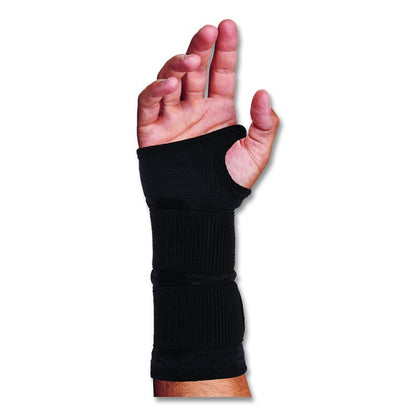 ProFlex 685 Wrist Support Sleeve with Double Strap, Large, Fits Left Hand/Right Hand, Black