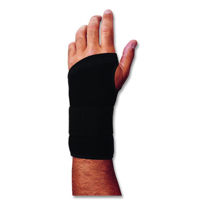 ProFlex 4005 Wrist Brace Support with Single Strap, Medium, Fits Left Hand, Black