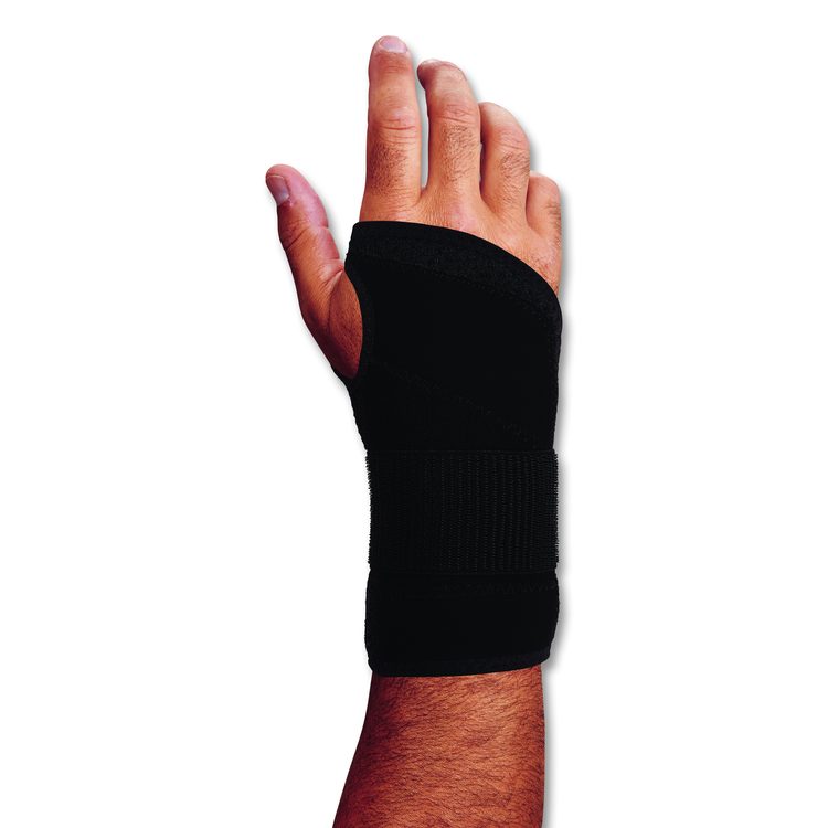 ProFlex 4005 Wrist Brace Support with Single Strap, Small, Fits Right Hand, Black