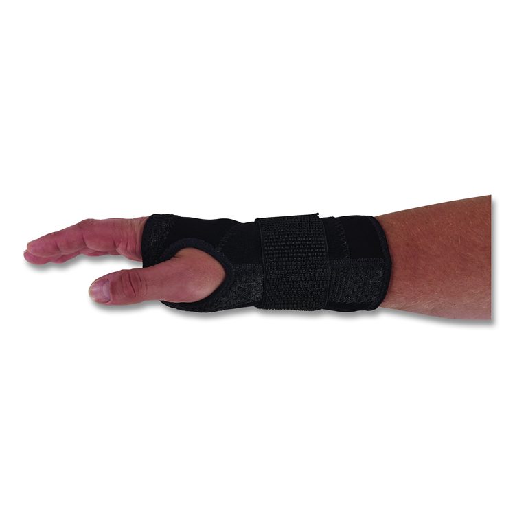 ProFlex 4005 Wrist Brace Support with Single Strap, Small, Fits Right Hand, Black