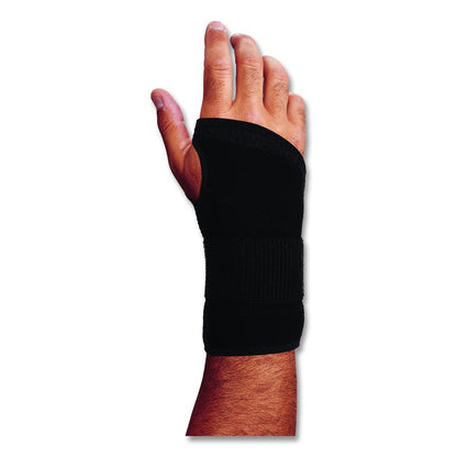 ProFlex 4005 Wrist Brace Support with Single Strap, Medium, Fits Right Hand, Black