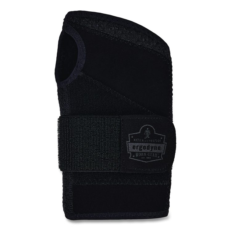 ProFlex 4005 Wrist Brace Support with Single Strap, Medium, Fits Right Hand, Black