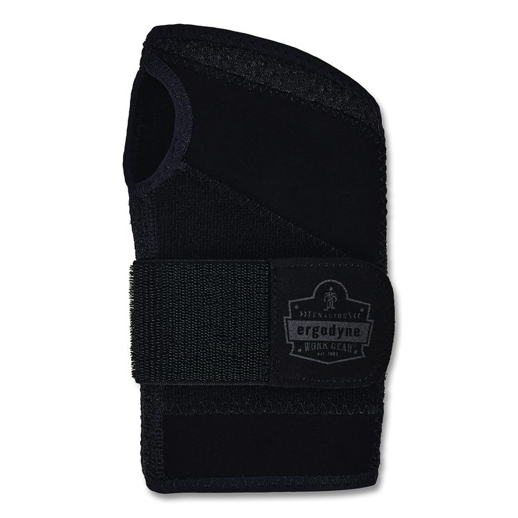 ProFlex 4005 Wrist Brace Support with Single Strap, Large, Fits Right Hand, Black