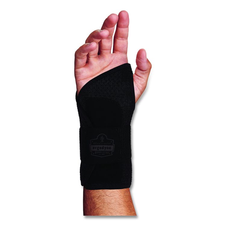 ProFlex 4005 Wrist Brace Support with Single Strap, X-Large, Fits Right Hand, Black