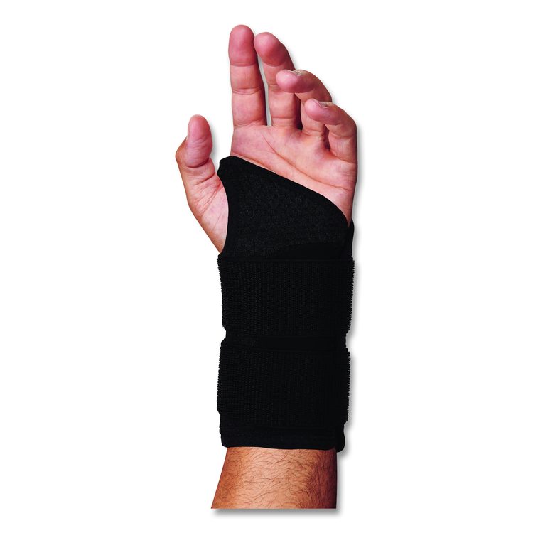 ProFlex 4015 Wrist Brace Support with Double Strap, Small, Fits Left Hand, Black