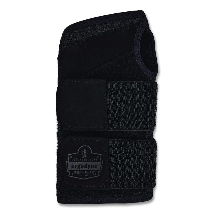 ProFlex 4015 Wrist Brace Support with Double Strap, Medium, Fits Left Hand, Black