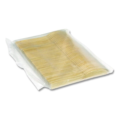 Bamboo Cutlery, Mediumweight Knife, Paper, Light Golden, 100/Pack, 10 Packs/Carton