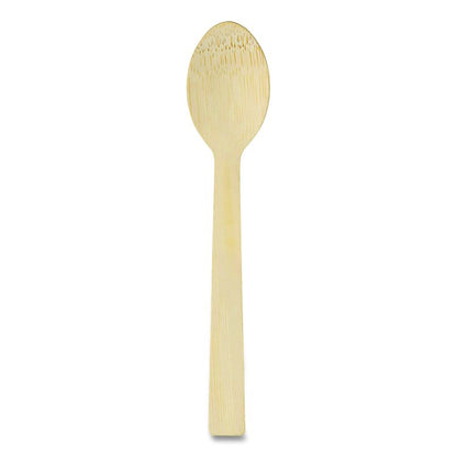 Bamboo Cutlery, Mediumweight Spoon, Paper, Light Golden, 100/Pack, 10 Packs/Carton