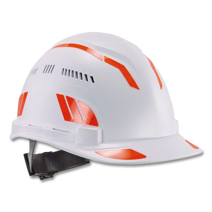Skullerz 8961 Reflective Hard Hat and Safety Helmet Sticker Kit, 18 Assorted Stickers, Orange