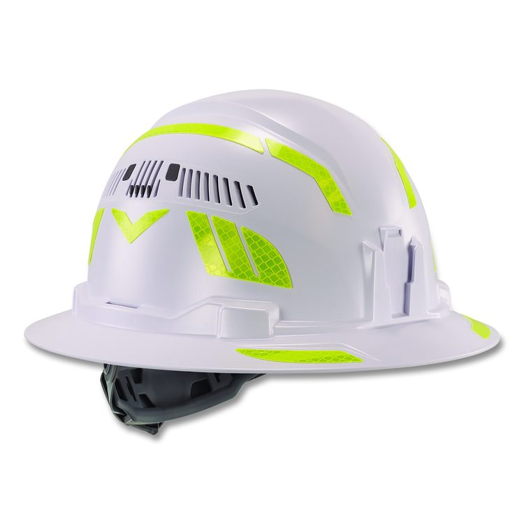 Skullerz 8961 Reflective Hard Hat and Safety Helmet Sticker Kit, 18 Assorted Stickers, Yellow