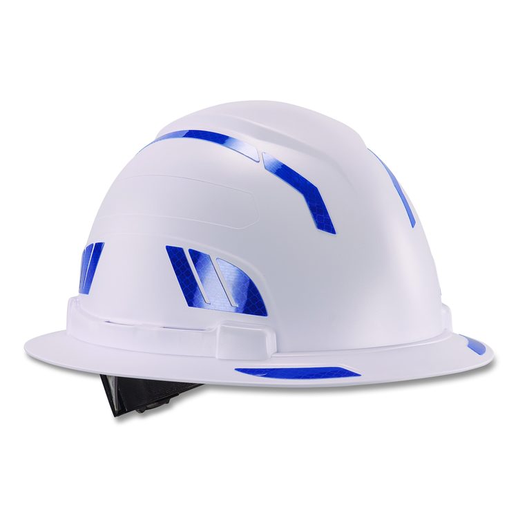 Skullerz 8961 Reflective Hard Hat and Safety Helmet Sticker Kit, 18 Assorted Stickers, Blue
